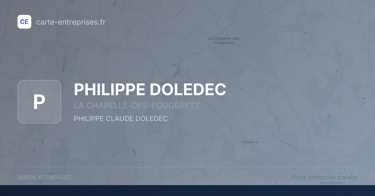PHILIPPE DOLEDEC — 421964560 — fiche entreprise