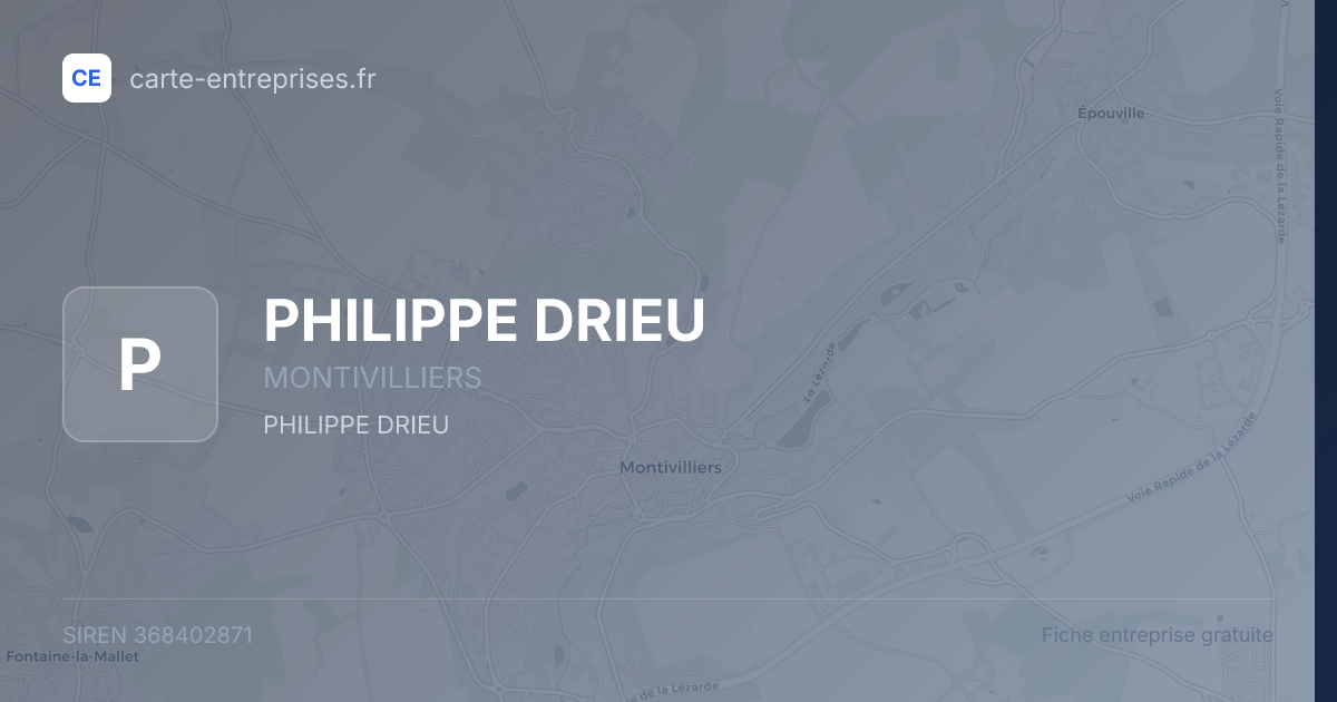 PHILIPPE DRIEU — 368402871 — fiche entreprise