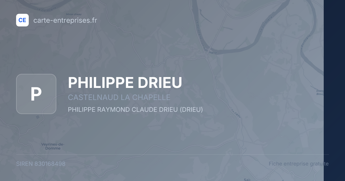 PHILIPPE DRIEU — 830168498 — fiche entreprise