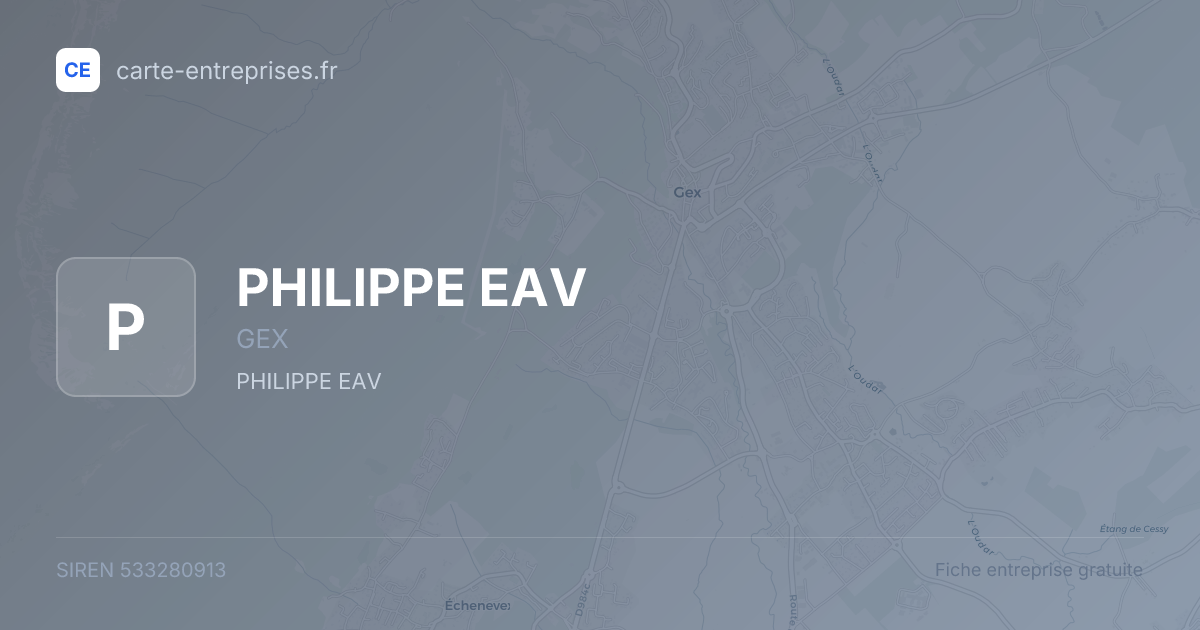 PHILIPPE EAV — 533280913 — fiche entreprise