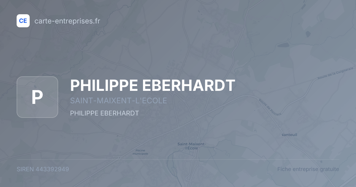 PHILIPPE EBERHARDT — 443392949 — fiche entreprise