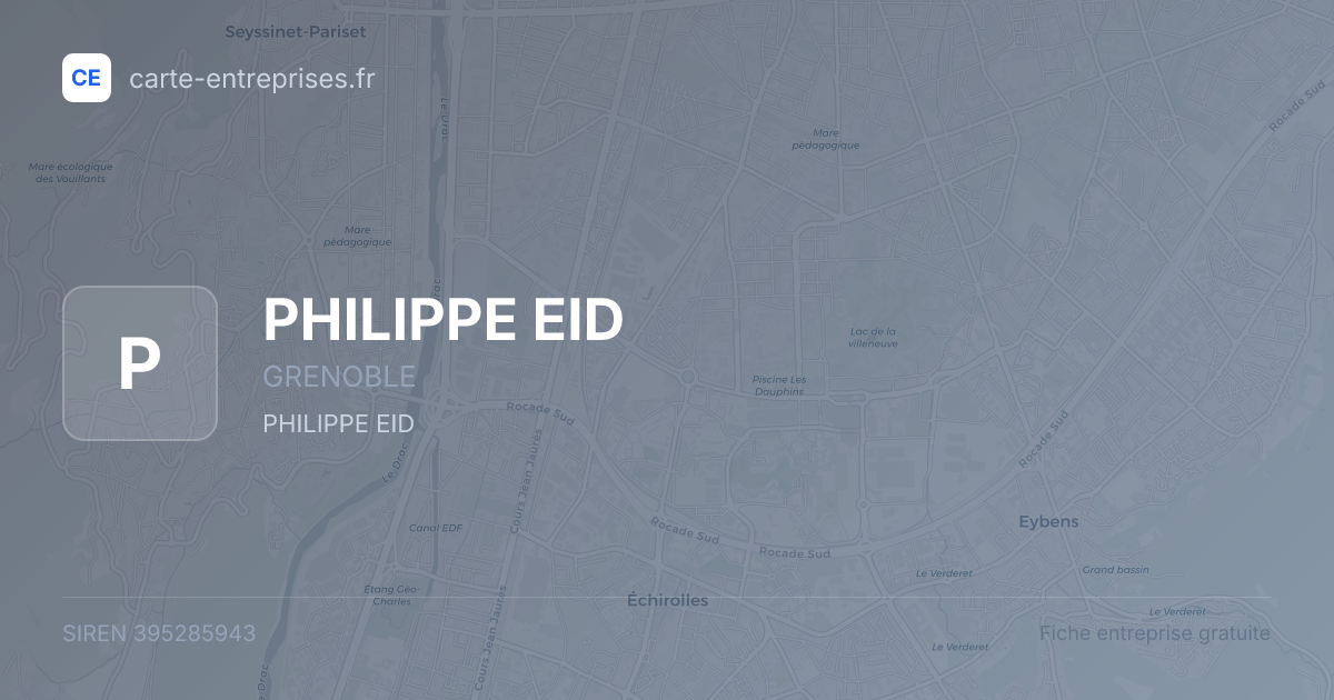 PHILIPPE EID — 395285943 — fiche entreprise