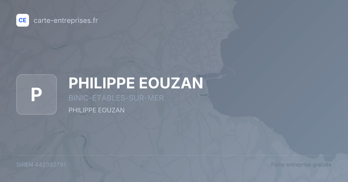 PHILIPPE EOUZAN — 442392791 — fiche entreprise