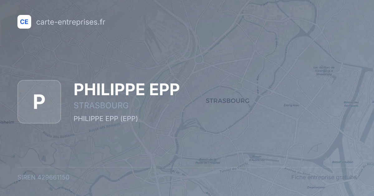 PHILIPPE EPP — 429661150 — fiche entreprise