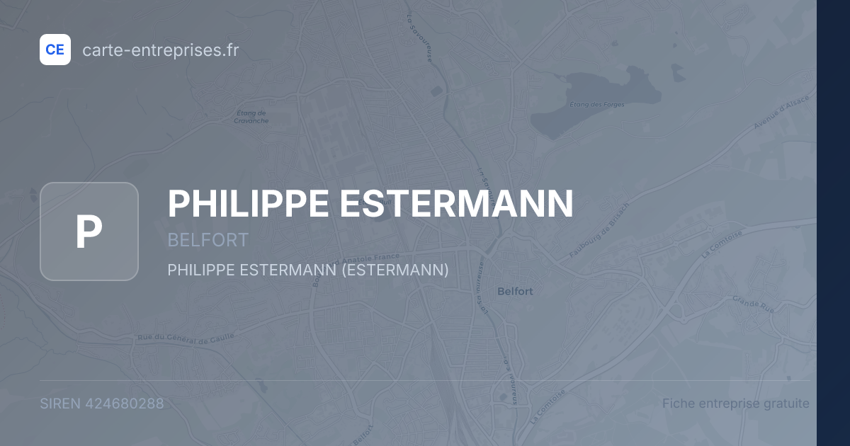 PHILIPPE ESTERMANN — 424680288 — fiche entreprise