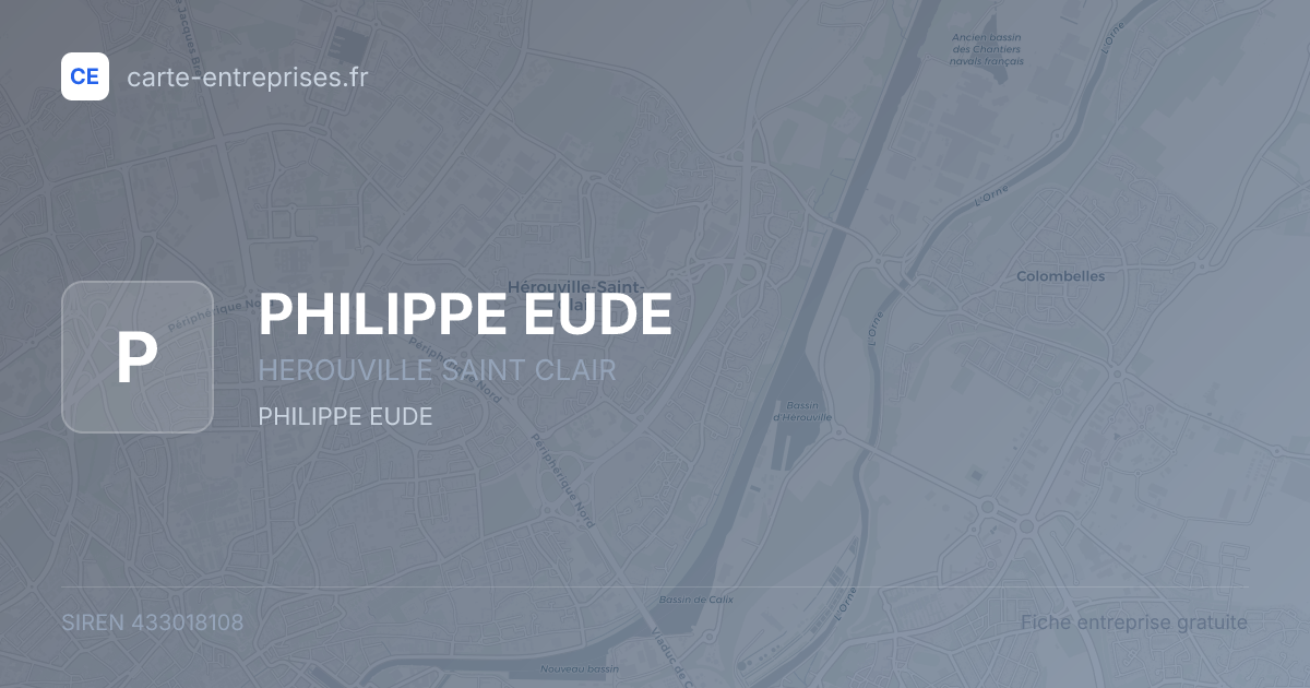 PHILIPPE EUDE — 433018108 — fiche entreprise