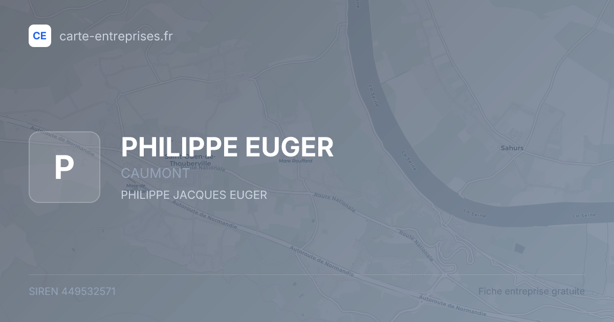 PHILIPPE EUGER — 449532571 — fiche entreprise