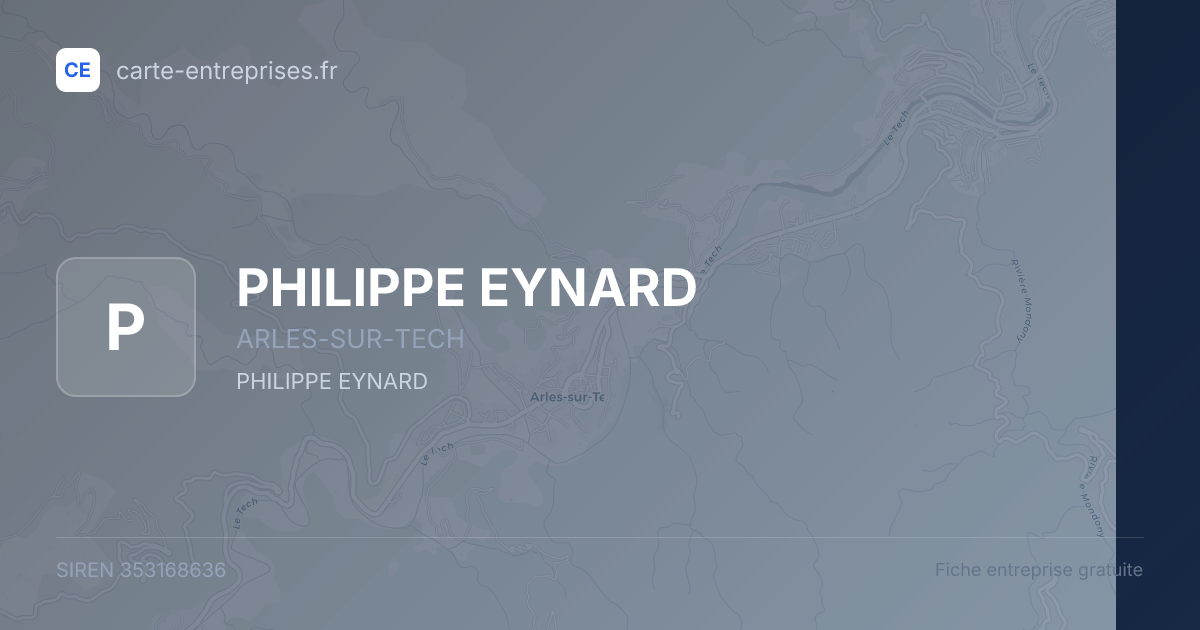 PHILIPPE EYNARD — 353168636 — fiche entreprise
