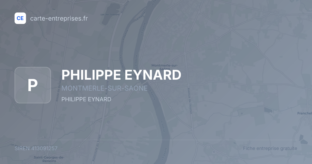 PHILIPPE EYNARD — 413091257 — fiche entreprise