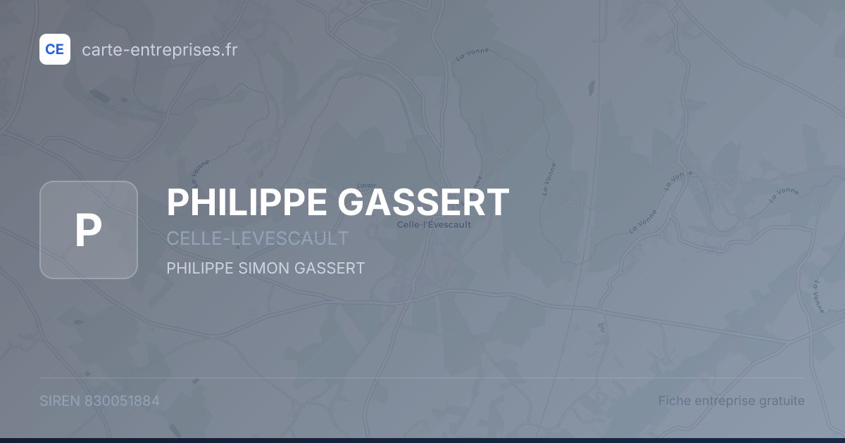 PHILIPPE GASSERT — 830051884 — fiche entreprise