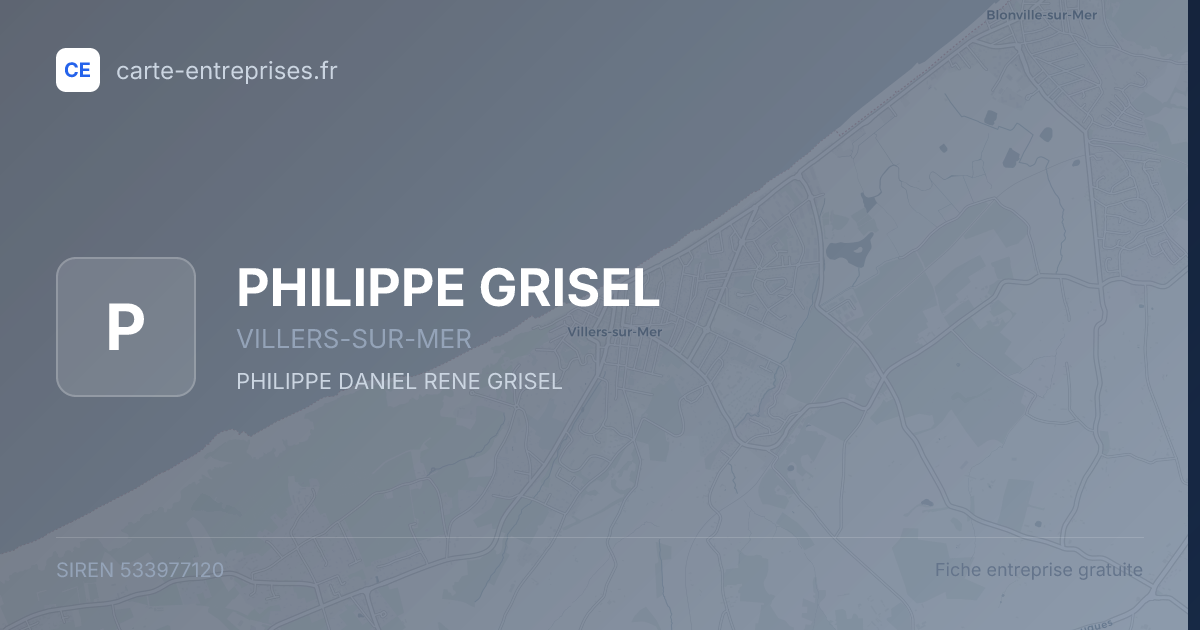 PHILIPPE GRISEL — 533977120 — fiche entreprise
