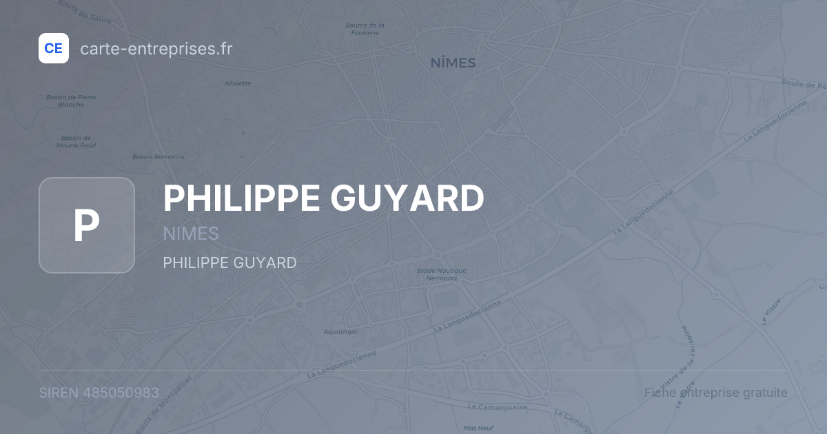 PHILIPPE GUYARD — 485050983 — fiche entreprise