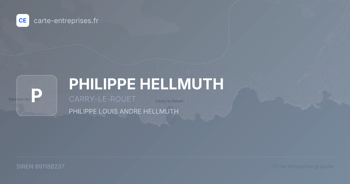 PHILIPPE HELLMUTH — 891188237 — fiche entreprise