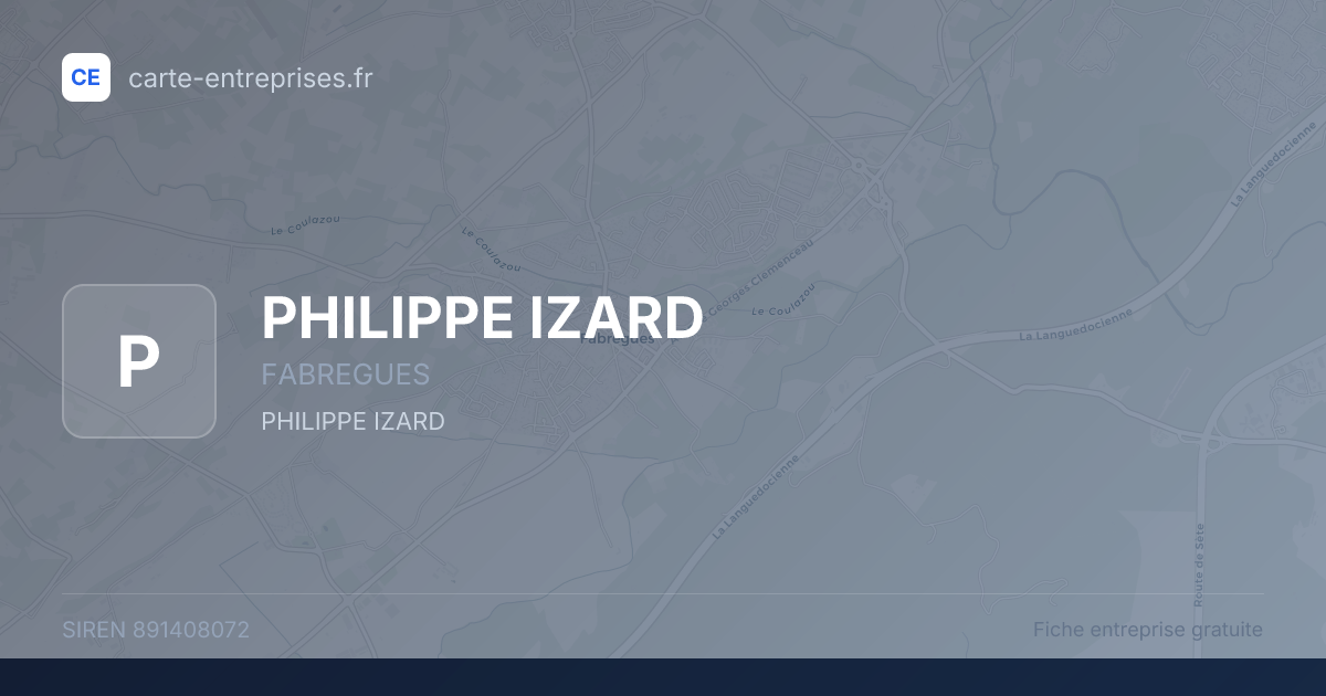 PHILIPPE IZARD — 891408072 — fiche entreprise