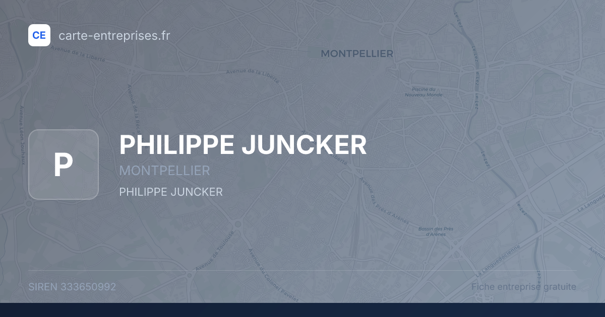 PHILIPPE JUNCKER — 333650992 — fiche entreprise
