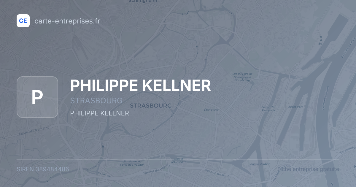 PHILIPPE KELLNER — 389484486 — fiche entreprise