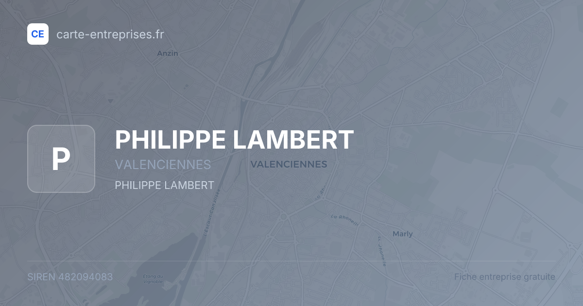 PHILIPPE LAMBERT — 482094083 — fiche entreprise