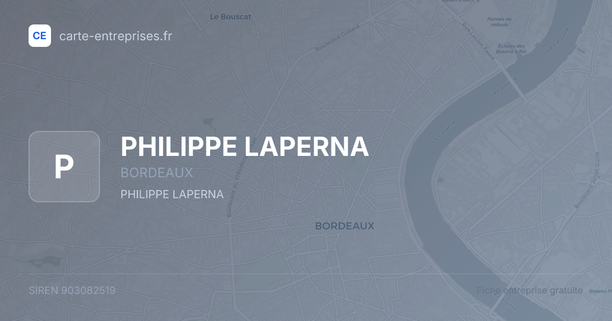 PHILIPPE LAPERNA — 903082519 — fiche entreprise