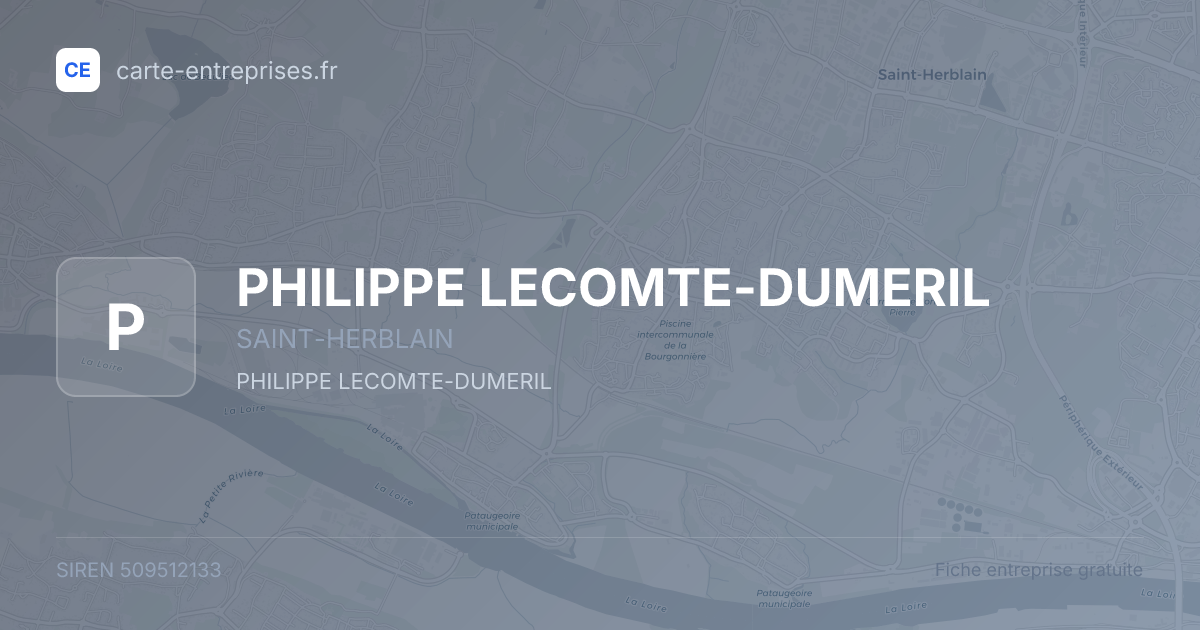 PHILIPPE LECOMTE-DUMERIL — 509512133 — fiche entreprise