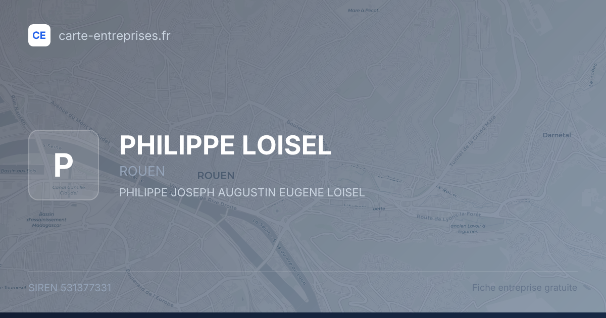 PHILIPPE LOISEL — 531377331 — fiche entreprise