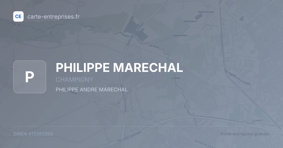 PHILIPPE MARECHAL — 413382995 — fiche entreprise