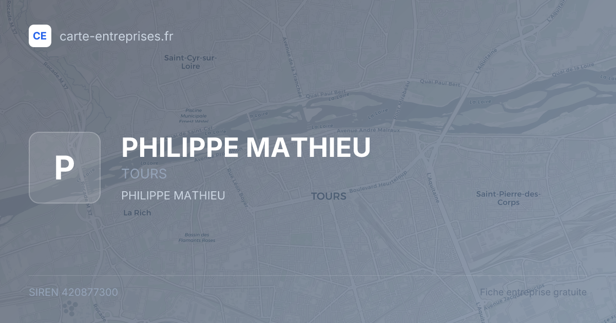 PHILIPPE MATHIEU — 420877300 — fiche entreprise