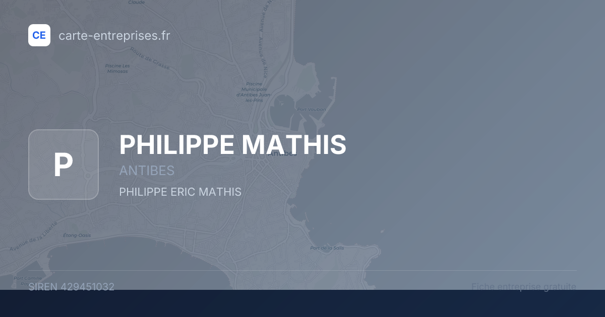 PHILIPPE MATHIS — 429451032 — fiche entreprise