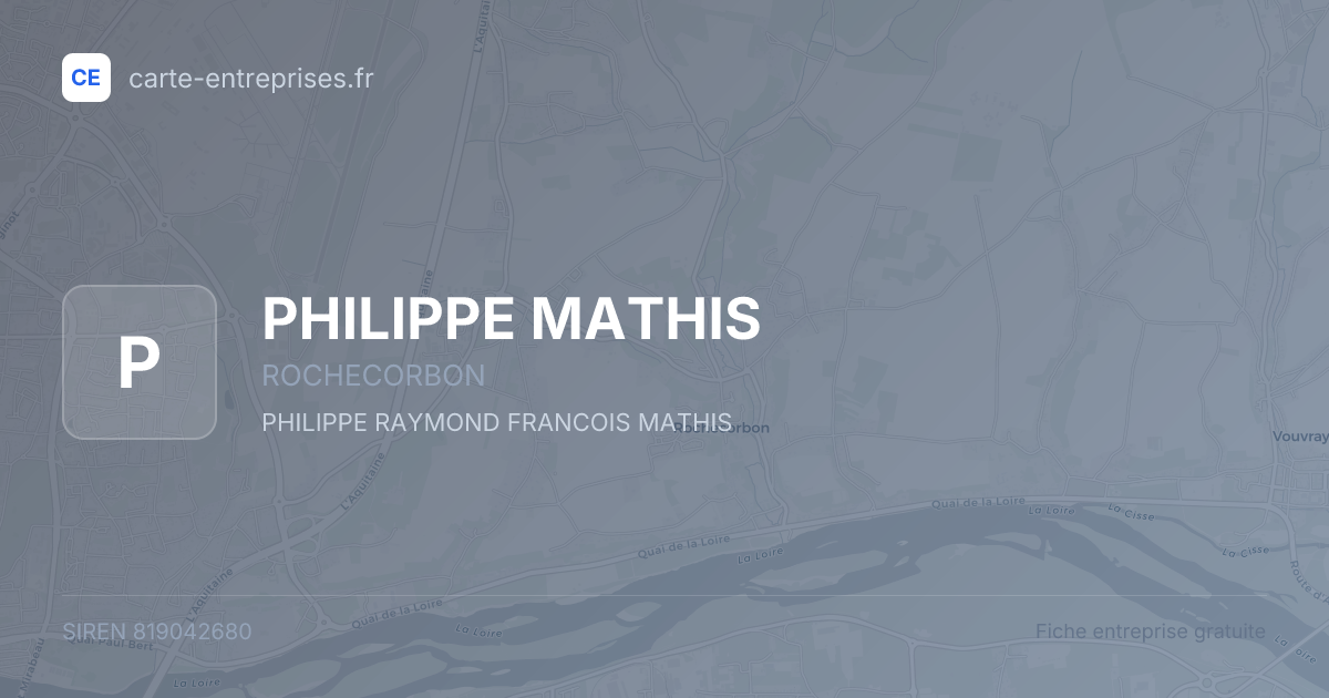 PHILIPPE MATHIS — 819042680 — fiche entreprise
