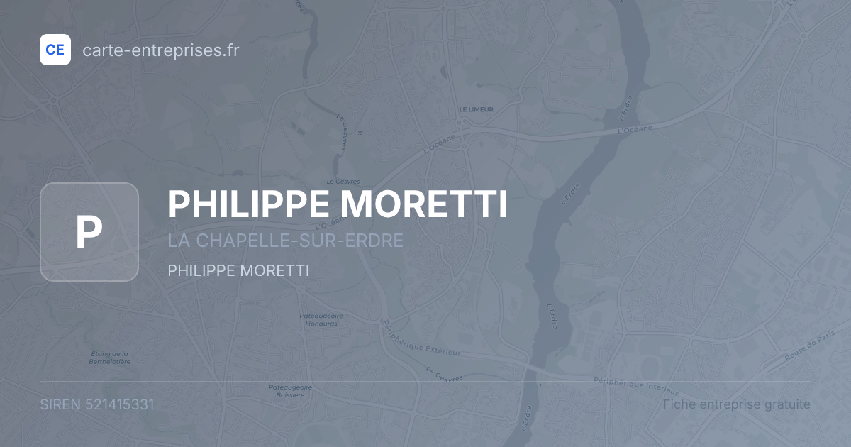 PHILIPPE MORETTI — 521415331 — fiche entreprise