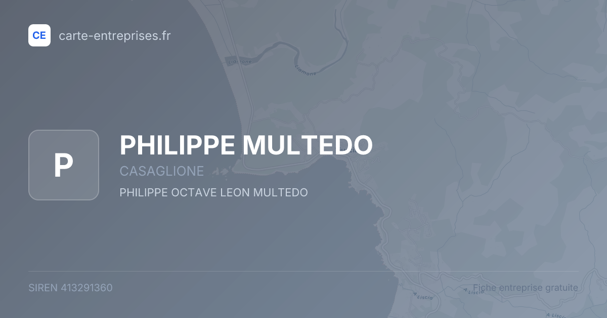 PHILIPPE MULTEDO — 413291360 — fiche entreprise