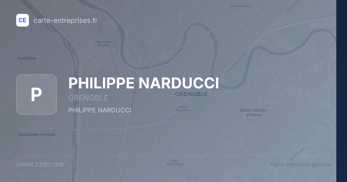 PHILIPPE NARDUCCI — 331807818 — fiche entreprise