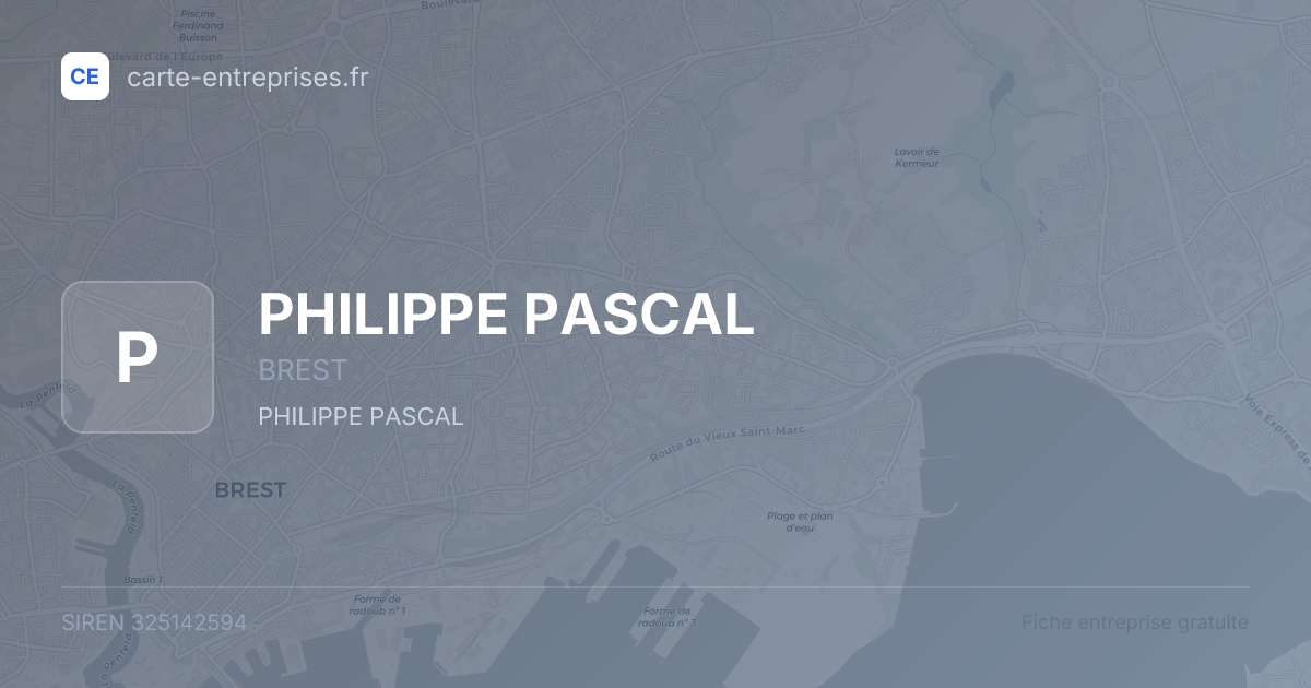 PHILIPPE PASCAL — 325142594 — fiche entreprise