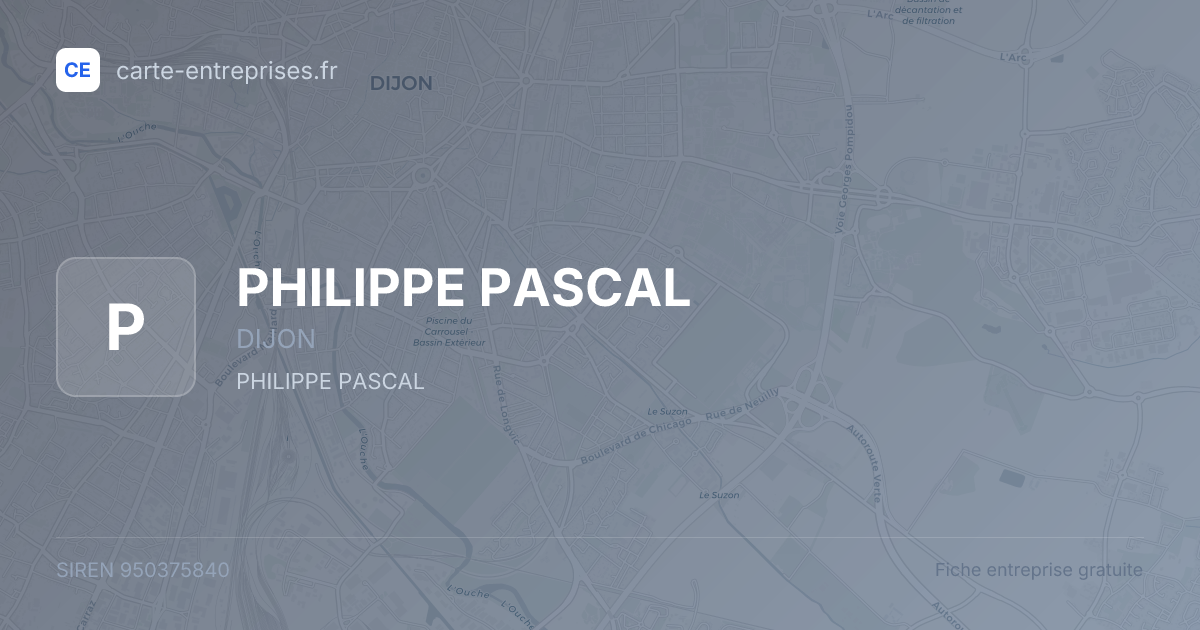 PHILIPPE PASCAL — 950375840 — fiche entreprise