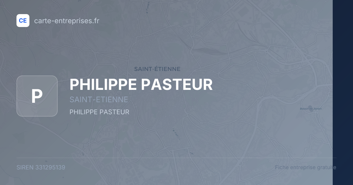 PHILIPPE PASTEUR — 331295139 — fiche entreprise