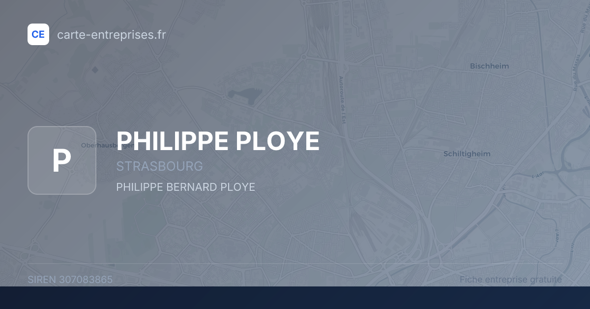 PHILIPPE PLOYE — 307083865 — fiche entreprise