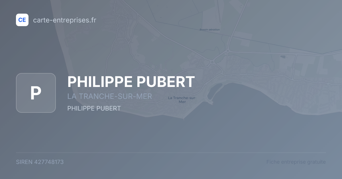 PHILIPPE PUBERT — 427748173 — fiche entreprise