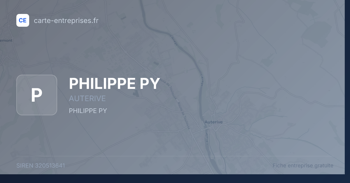 PHILIPPE PY — 320513641 — fiche entreprise