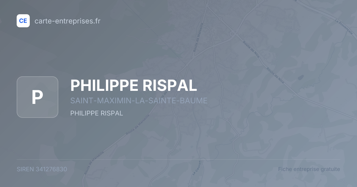 PHILIPPE RISPAL — 341276830 — fiche entreprise