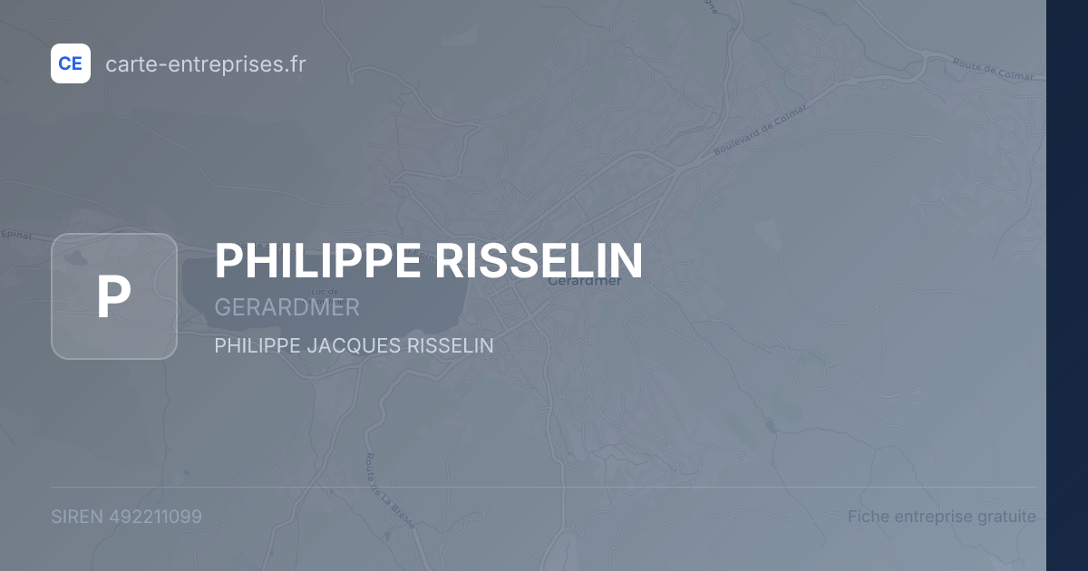 PHILIPPE RISSELIN — 492211099 — fiche entreprise
