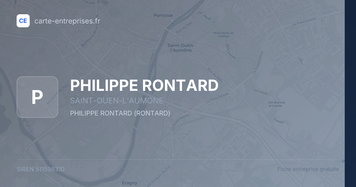 PHILIPPE RONTARD — 511598310 — fiche entreprise