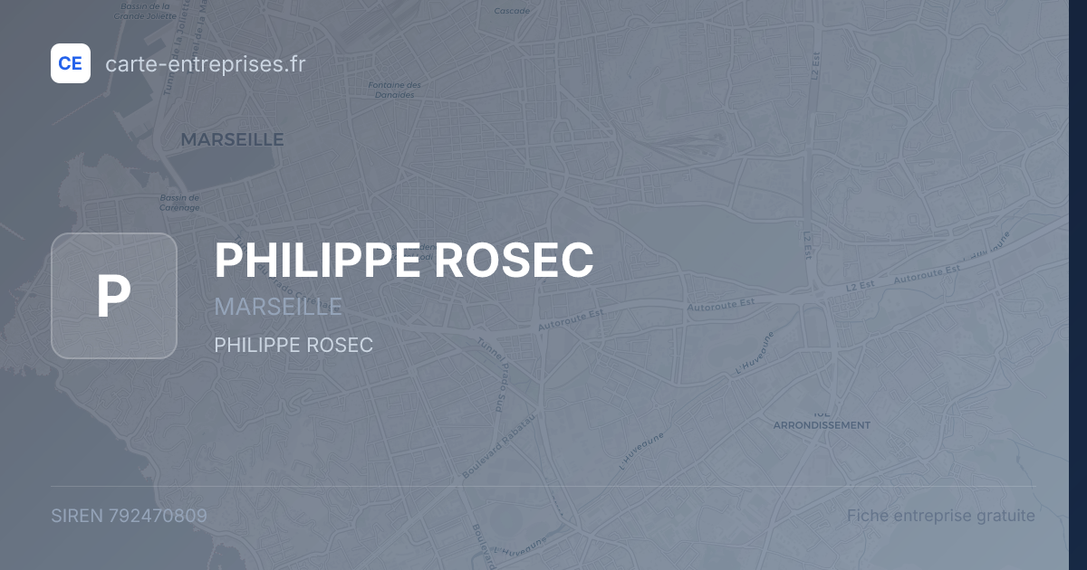 PHILIPPE ROSEC — 792470809 — fiche entreprise