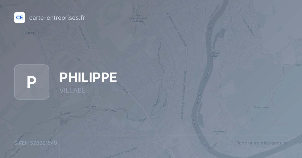 PHILIPPE — 528321649 — fiche entreprise