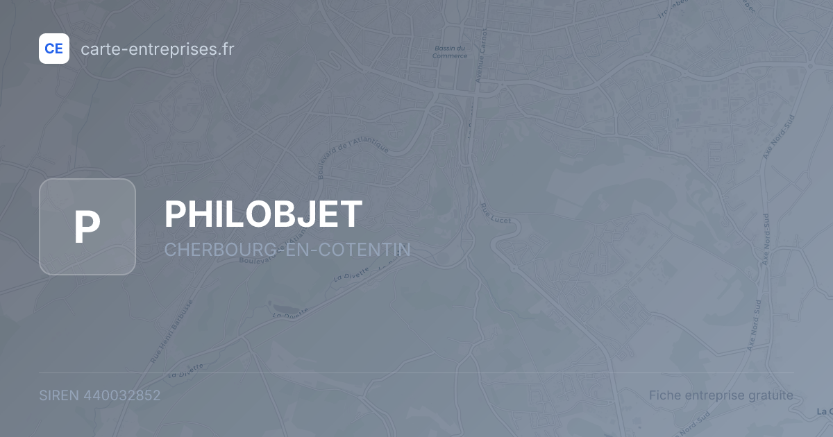 PHILOBJET — 440032852 — fiche entreprise