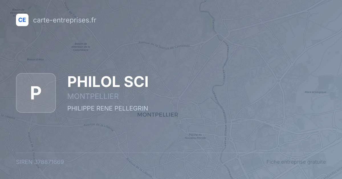 PHILOL SCI — 378871669 — fiche entreprise