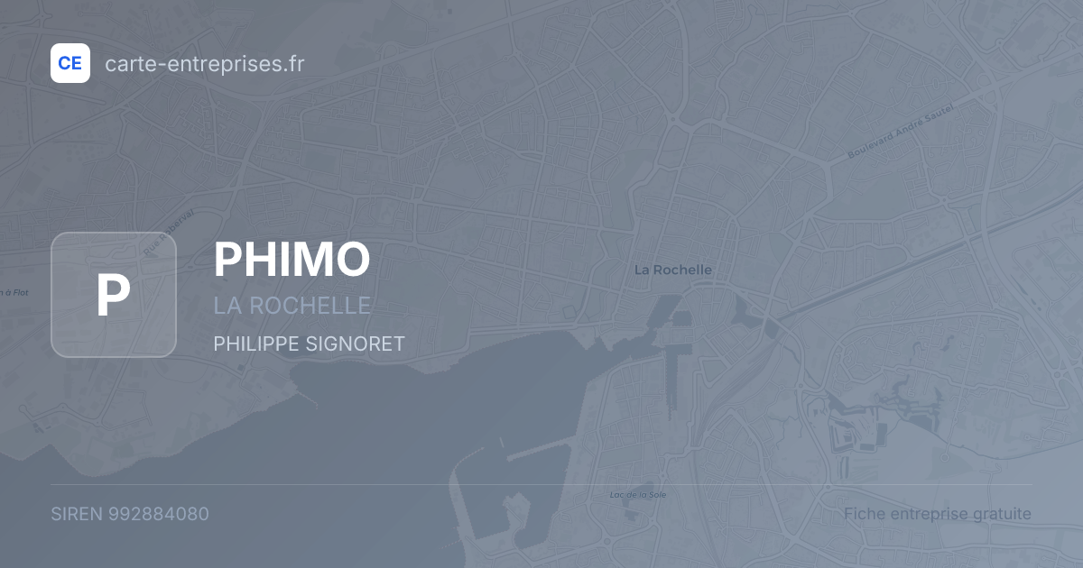 PHIMO — 992884080 — fiche entreprise