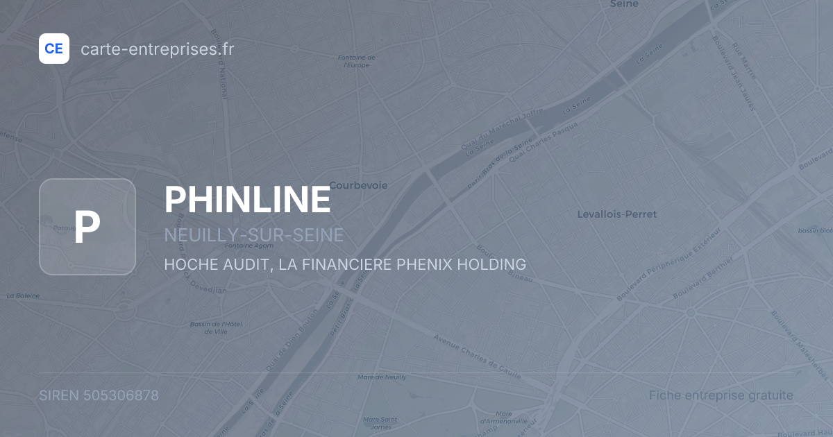 PHINLINE — 505306878 — fiche entreprise