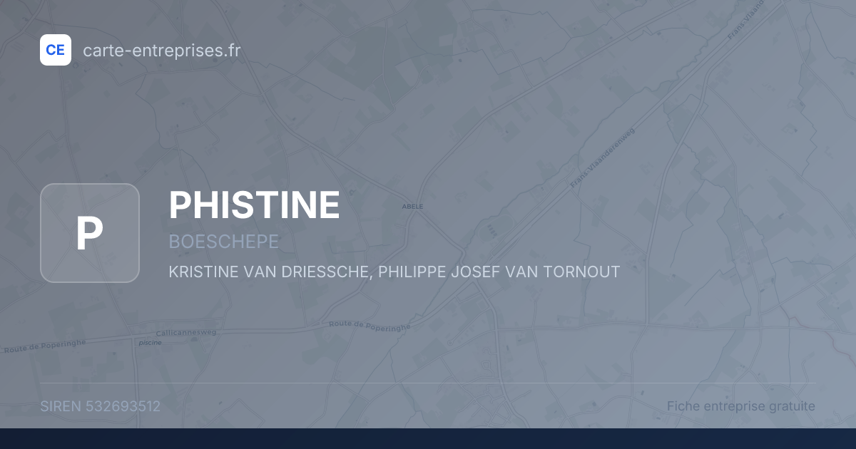 PHISTINE — 532693512 — fiche entreprise