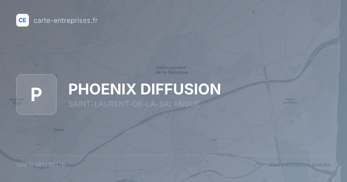 PHOENIX DIFFUSION — 381239276 — fiche entreprise