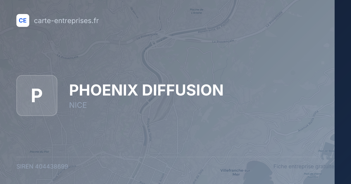 PHOENIX DIFFUSION — 404438699 — fiche entreprise