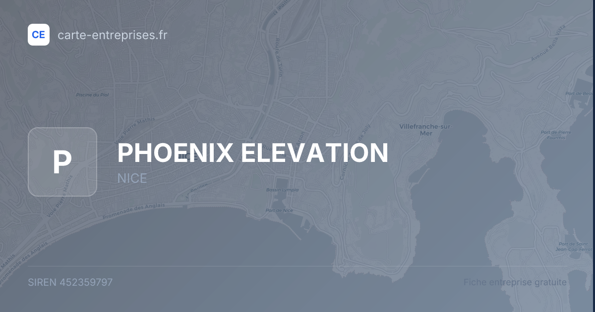 PHOENIX ELEVATION — 452359797 — fiche entreprise